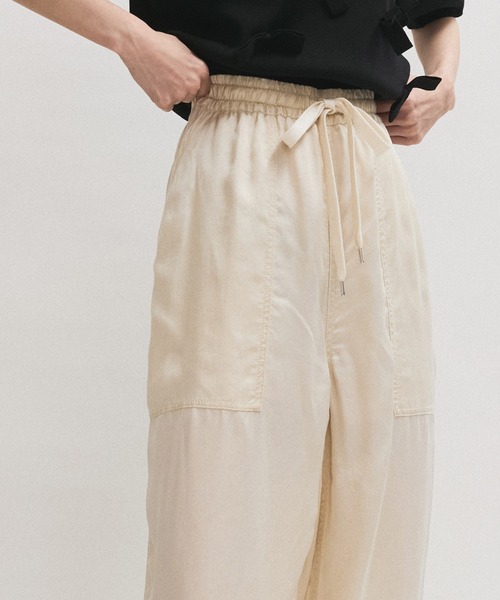 ADAM ET ROPE'（アダムエロペ）の「ピグメントクロスイージーパンツ（その他パンツ・レディース・キナリ/キャメル・36/38）」の20枚目の写真