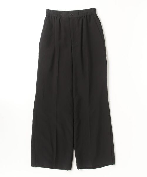 ROBES&CONFECTIONS（ローブスコンフェクションズ）の「Robes & Confections/ローブス&コンフェクションズ/ウォッシャブルレーヨンポプリンパンツ（その他パンツ・レディース・ブラック・1/3）」の3枚目の写真