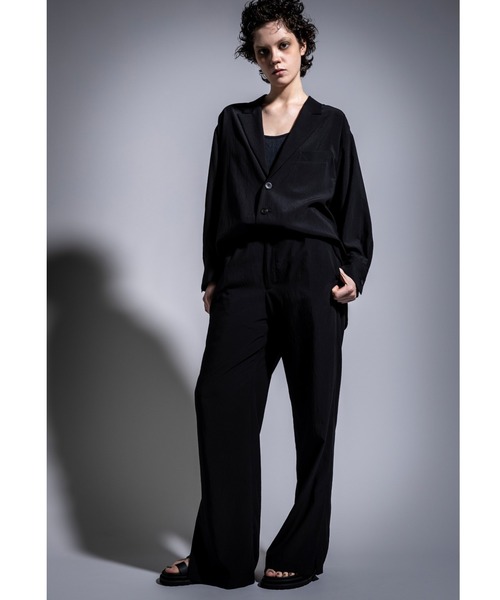 ROBES&CONFECTIONS（ローブスコンフェクションズ）の「Robes & Confections/ローブス&コンフェクションズ/ウォッシャブルレーヨンポプリンパンツ（その他パンツ・レディース・ブラック・1/3）」の4枚目の写真