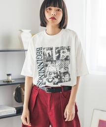 《UNISEX》モノクロフォトTシャツ