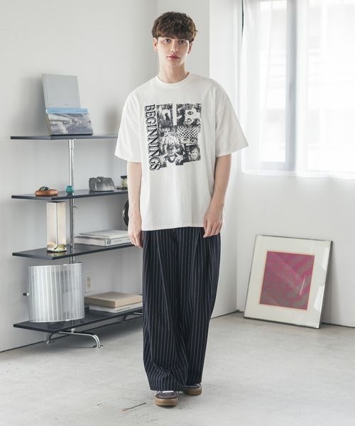 セール】《UNISEX》モノクロフォトTシャツ（Tシャツ/カットソー