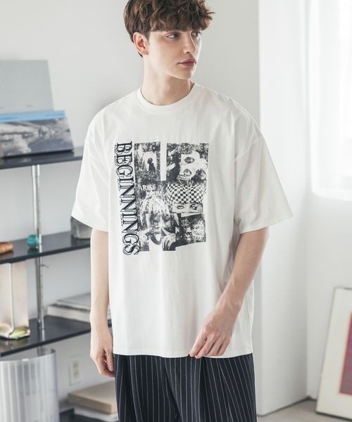 セール】《UNISEX》モノクロフォトTシャツ（Tシャツ/カットソー