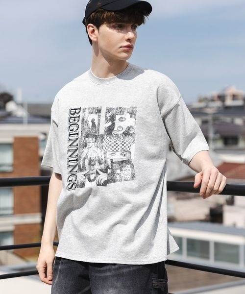 セール】《UNISEX》モノクロフォトTシャツ（Tシャツ/カットソー