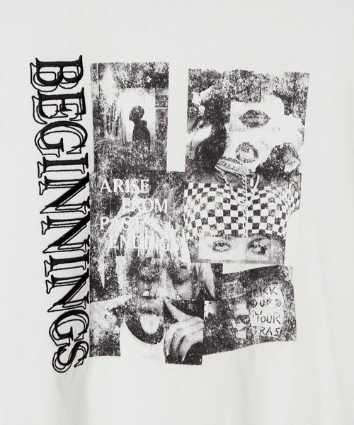 PBLIM(ページボーイリム)の「《UNISEX》モノクロフォトTシャツ(Tシャツ/カットソー・レディース・オフホワイト/グレー・MEDIUM/LARGE)」の5枚目の写真