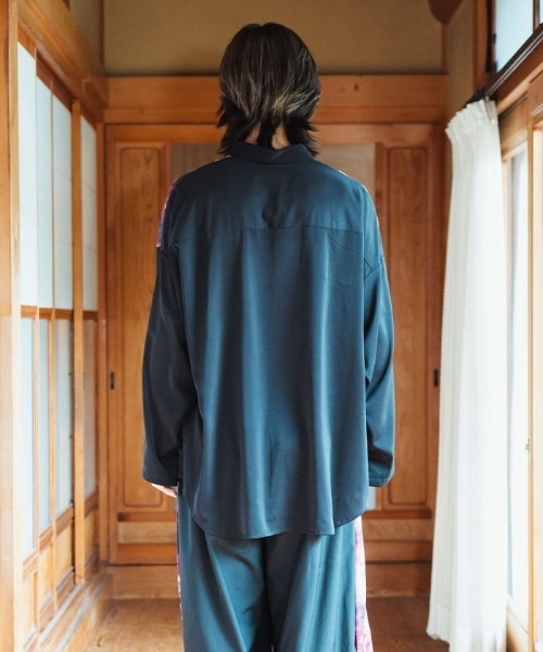 REZEN(リゼン)の「三世の契2WAYシャツ(シャツ/ブラウス・メンズ・パープル/ライトグレー/ローズ・MEDIUM/LARGE)」の12枚目の写真