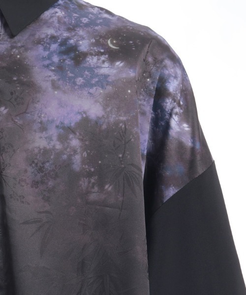 REZEN(リゼン)の「三世の契2WAYシャツ(シャツ/ブラウス・メンズ・パープル/ライトグレー/ローズ・MEDIUM/LARGE)」の6枚目の写真