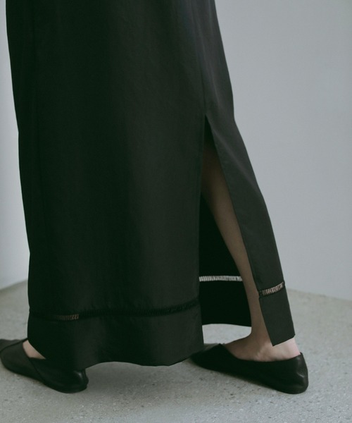 MANOF(マノフ)の「HASHIGO LACE STRAIGHT SKIRT(スカート・レディース・ブラック/アイボリー・M/S)」の14枚目の写真