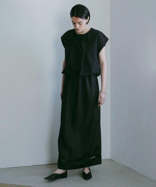 MANOF(マノフ)の「HASHIGO LACE STRAIGHT SKIRT(スカート・レディース・ブラック/アイボリー・M/S)」の10枚目の写真