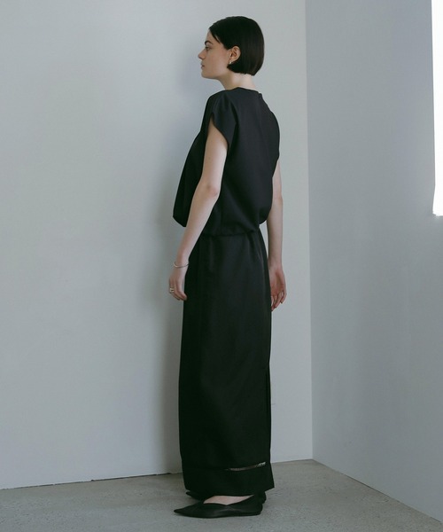 MANOF(マノフ)の「HASHIGO LACE STRAIGHT SKIRT(スカート・レディース・ブラック/アイボリー・M/S)」の12枚目の写真