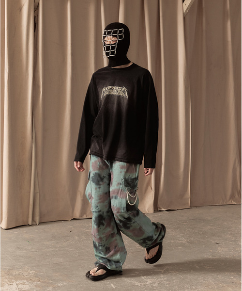 LIBERE(リベーレ)の「LIBERE リベーレ / WASHED LONG SLEEVE TEE バンドロゴプリントビッグシルエットウォッシュドロンT / 251233-251234-251235(Tシャツ/カットソー・メンズ・ブルー系その他/ブラック/グレー・LARGE/MEDIUM/SMALL)」の18枚目の写真