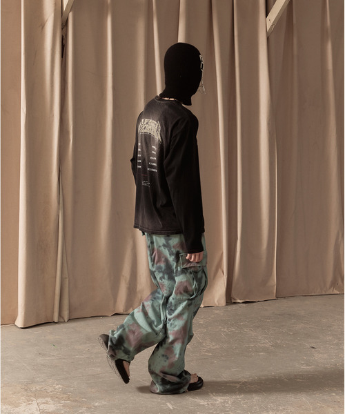 LIBERE(リベーレ)の「LIBERE リベーレ / WASHED LONG SLEEVE TEE バンドロゴプリントビッグシルエットウォッシュドロンT / 251233-251234-251235(Tシャツ/カットソー・メンズ・ブルー系その他/ブラック/グレー・LARGE/MEDIUM/SMALL)」の17枚目の写真