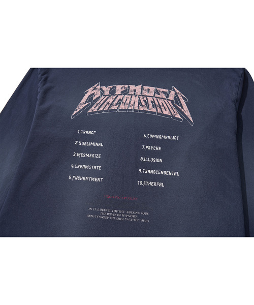 LIBERE(リベーレ)の「LIBERE リベーレ / WASHED LONG SLEEVE TEE バンドロゴプリントビッグシルエットウォッシュドロンT / 251233-251234-251235(Tシャツ/カットソー・メンズ・ブルー系その他/ブラック/グレー・LARGE/MEDIUM/SMALL)」の6枚目の写真