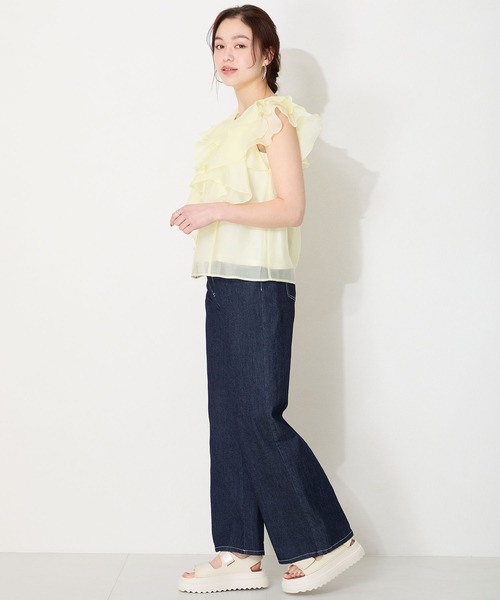 ORiental TRaffic（オリエンタルトラフィック）の「軽量 ベルクロEVAサンダル/OT3228 ボリュームソール 厚底 ベルクロ（サンダル・レディース・ホワイト/ブラック・22.5cm/23.5cm/24.5cm/25.5cm）」の17枚目の写真