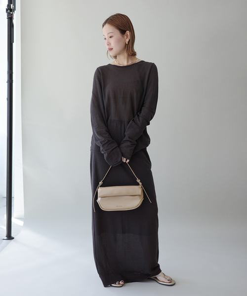 EMILY WEEK（エミリーウィーク）の「シアークルーネックプルオーバー（Tシャツ/カットソー・レディース・ブラウン/ベージュ・FREE）」の19枚目の写真