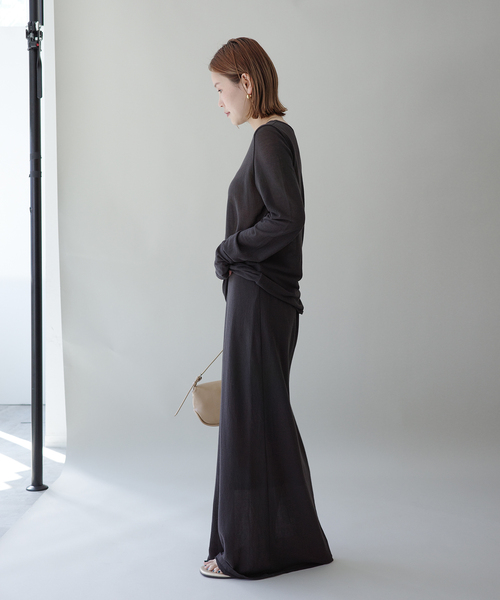 EMILY WEEK（エミリーウィーク）の「シアークルーネックプルオーバー（Tシャツ/カットソー・レディース・ブラウン/ベージュ・FREE）」の20枚目の写真