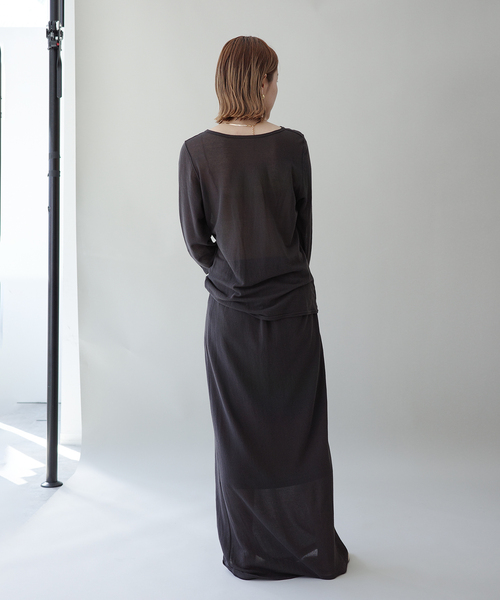 EMILY WEEK（エミリーウィーク）の「シアークルーネックプルオーバー（Tシャツ/カットソー・レディース・ブラウン/ベージュ・FREE）」の21枚目の写真