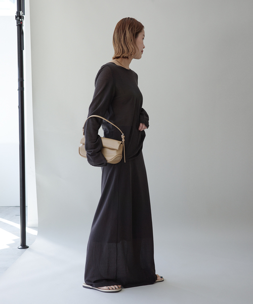 EMILY WEEK（エミリーウィーク）の「シアークルーネックプルオーバー（Tシャツ/カットソー・レディース・ブラウン/ベージュ・FREE）」の3枚目の写真