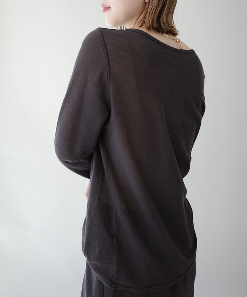 EMILY WEEK（エミリーウィーク）の「シアークルーネックプルオーバー（Tシャツ/カットソー・レディース・ブラウン/ベージュ・FREE）」の5枚目の写真