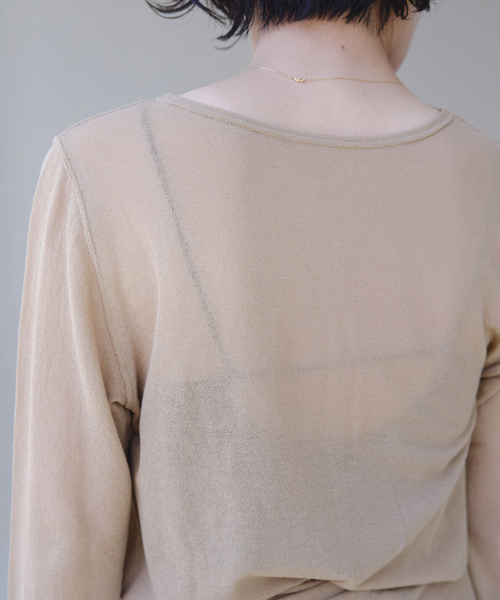 EMILY WEEK（エミリーウィーク）の「シアークルーネックプルオーバー（Tシャツ/カットソー・レディース・ブラウン/ベージュ・FREE）」の13枚目の写真