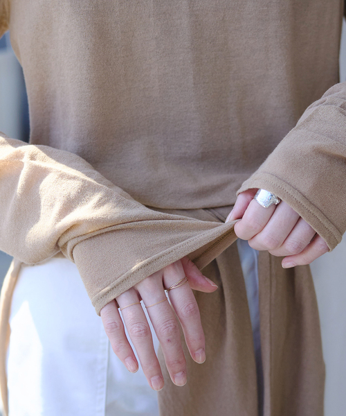 EMILY WEEK（エミリーウィーク）の「シアークルーネックプルオーバー（Tシャツ/カットソー・レディース・ブラウン/ベージュ・FREE）」の14枚目の写真