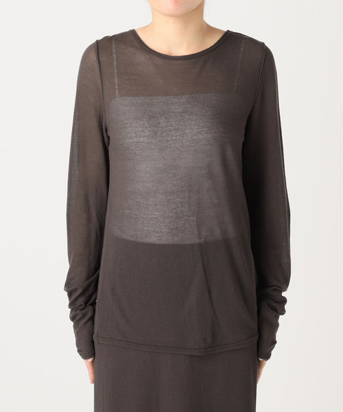 EMILY WEEK（エミリーウィーク）の「シアークルーネックプルオーバー（Tシャツ/カットソー・レディース・ブラウン/ベージュ・FREE）」の15枚目の写真