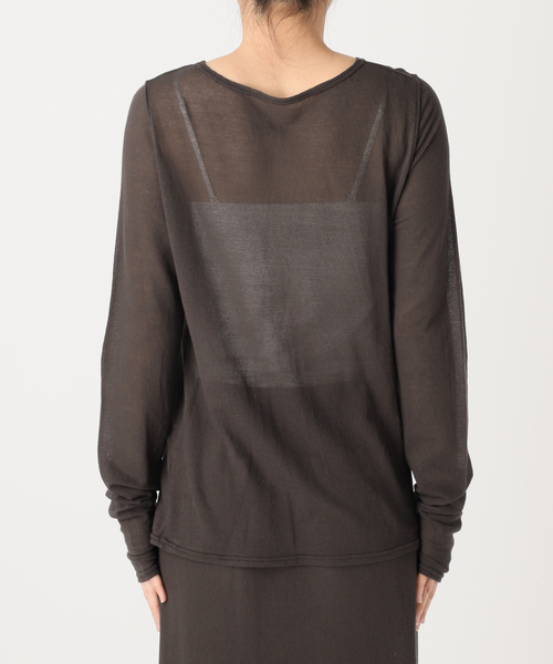 EMILY WEEK（エミリーウィーク）の「シアークルーネックプルオーバー（Tシャツ/カットソー・レディース・ブラウン/ベージュ・FREE）」の17枚目の写真