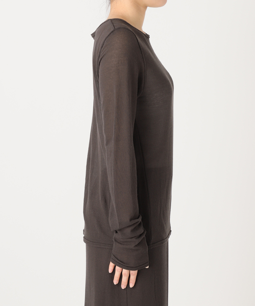 EMILY WEEK（エミリーウィーク）の「シアークルーネックプルオーバー（Tシャツ/カットソー・レディース・ブラウン/ベージュ・FREE）」の18枚目の写真