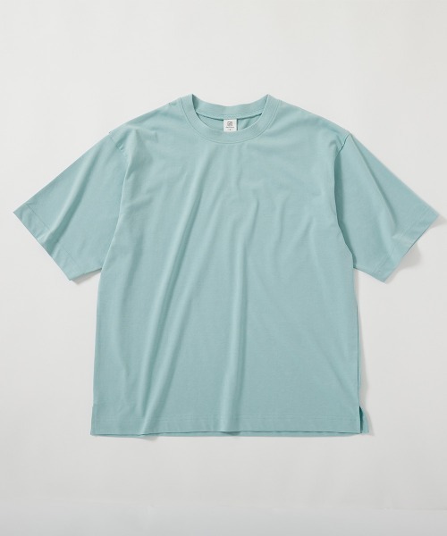 devirock(デビロック)の「【ひやシャリ】接触冷感 無地 ビッグシルエット 大人 半袖Tシャツ(Tシャツ/カットソー・レディース・ホワイト/ライトグレー/パープル系5/イエロー系3/スミクロ/グリーン系1・M/L/LL)」の16枚目の写真