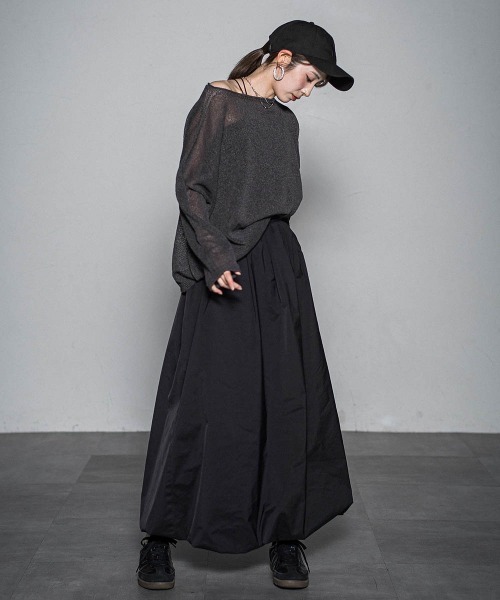 LAUTREAMONT（ロートレアモン）の「【WEB限定】和紙混ホールガーメントニット≪手洗い可能≫（ニット/セーター・レディース・ホワイト/ベージュ/ネイビー/チャコールグレー・9号）」の16枚目の写真