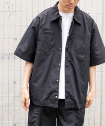 セットアップ　ITEMS URBAN RESEARCH ベージュ半袖シャツ　L セットアップ ITEMS URBAN RESEARCH ベージュ半袖シャツ L