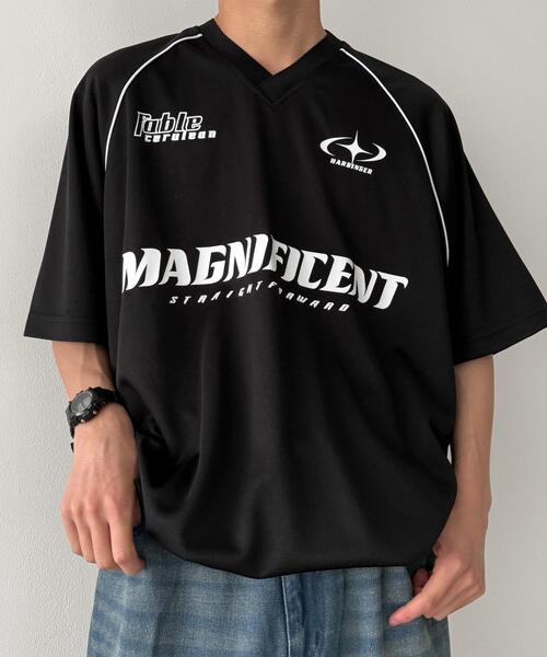 WEGO(ウィゴー)の「WEGO/パイピングサッカーT(Tシャツ/カットソー・メンズ・ネイビー/ブルー系その他/ホワイト系その他/ホワイト/ブラック/ブラック系その他・MEDIUM/LARGE)」の4枚目の写真