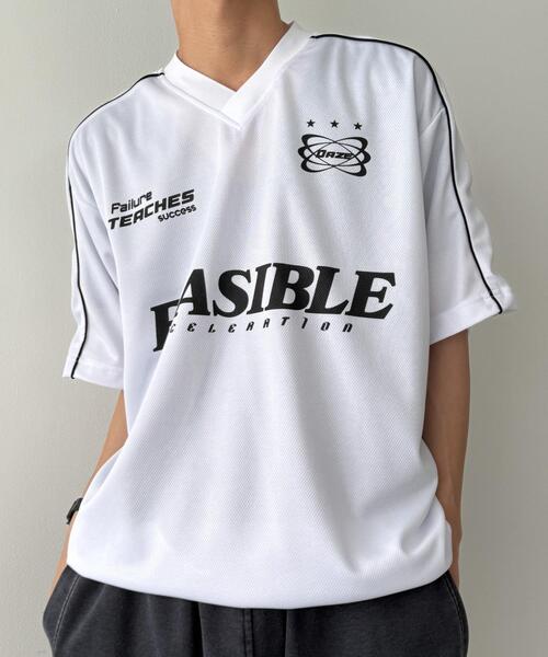 WEGO(ウィゴー)の「WEGO/パイピングサッカーT(Tシャツ/カットソー・メンズ・ネイビー/ブルー系その他/ホワイト系その他/ホワイト/ブラック/ブラック系その他・MEDIUM/LARGE)」の1枚目の写真