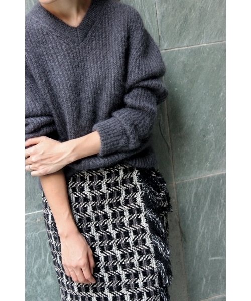 IENA（イエナ）の「TWEED フリンジスカート◆（スカート・レディース・ブラック・36/40/38）」の8枚目の写真