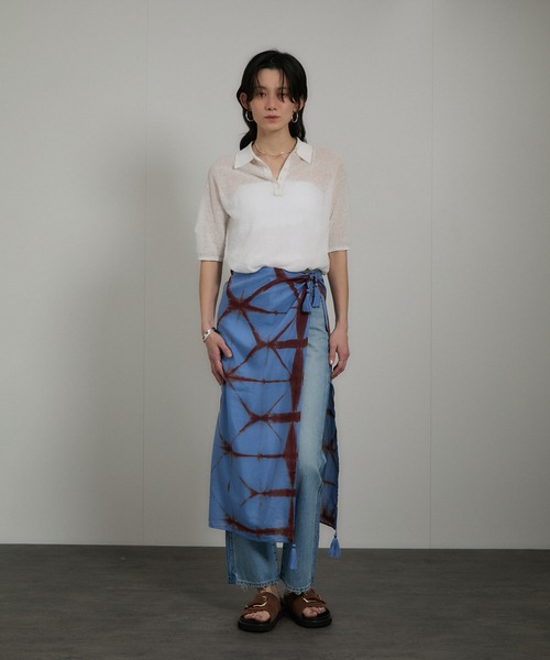 SALON adam et rope'（サロン アダム エ ロペ）の「シアークレープクロップドポロシャツ（ポロシャツ・レディース・ブラウン/オフホワイト・FREE）」の22枚目の写真