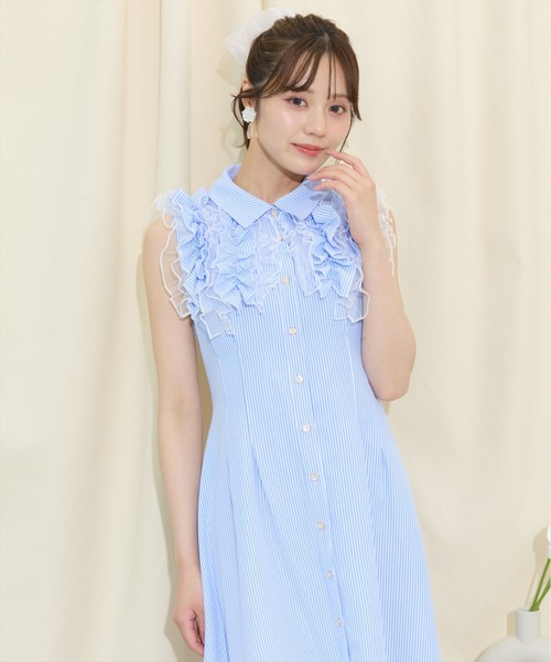 【展示会人気No.1】チュールフリルワンピース チュールフリル ワンピース | エミリーテンプルキュート(Emily
