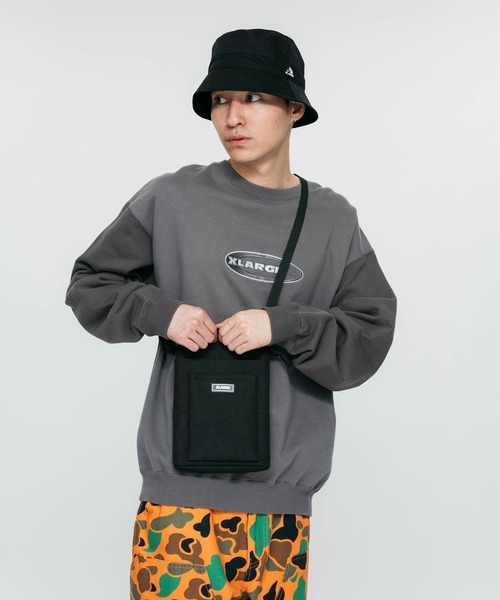 XLARGE（エクストララージ）の「RUBBER PATCHED SHOULDER BAG（ショルダーバッグ・メンズ・オリーブ/ブラック・ONE SIZE）」の3枚目の写真
