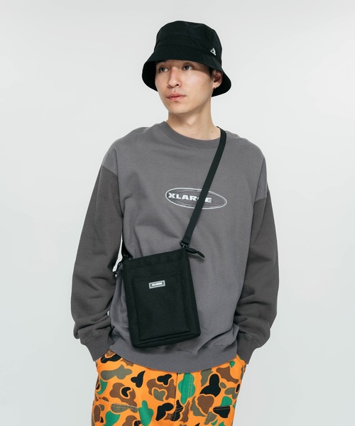 XLARGE（エクストララージ）の「RUBBER PATCHED SHOULDER BAG（ショルダーバッグ・メンズ・オリーブ/ブラック・ONE SIZE）」の4枚目の写真