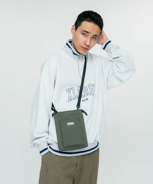 XLARGE（エクストララージ）の「RUBBER PATCHED SHOULDER BAG（ショルダーバッグ・メンズ・オリーブ/ブラック・ONE SIZE）」の8枚目の写真