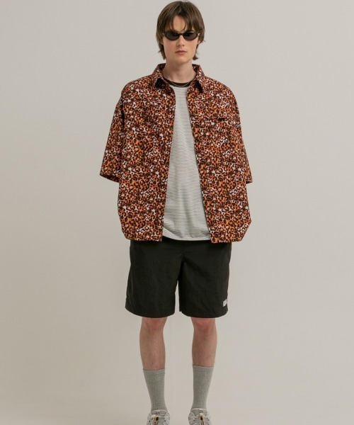 FIRST DOWN（ファーストダウン）の「FIRST DOWN TASLAN NYLON COZY SHORTS（ファーストダウン タスランナイロン コジーショーツ）（その他パンツ・メンズ・ブラック/レオパード/ミント/ネイビー・X-LARGE/MEDIUM/LARGE）」の6枚目の写真