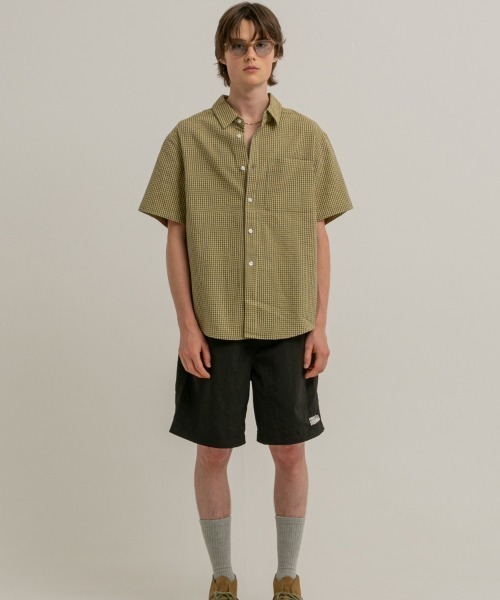 FIRST DOWN（ファーストダウン）の「FIRST DOWN TASLAN NYLON COZY SHORTS（ファーストダウン タスランナイロン コジーショーツ）（その他パンツ・メンズ・ブラック/レオパード/ミント/ネイビー・X-LARGE/MEDIUM/LARGE）」の8枚目の写真