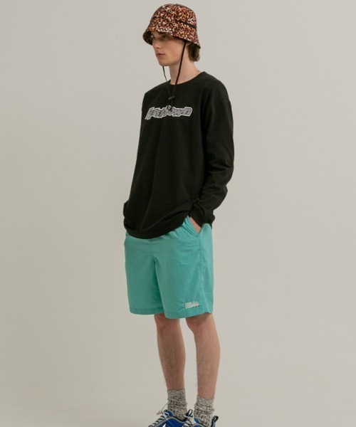 FIRST DOWN（ファーストダウン）の「FIRST DOWN TASLAN NYLON COZY SHORTS（ファーストダウン タスランナイロン コジーショーツ）（その他パンツ・メンズ・ブラック/レオパード/ミント/ネイビー・X-LARGE/MEDIUM/LARGE）」の12枚目の写真