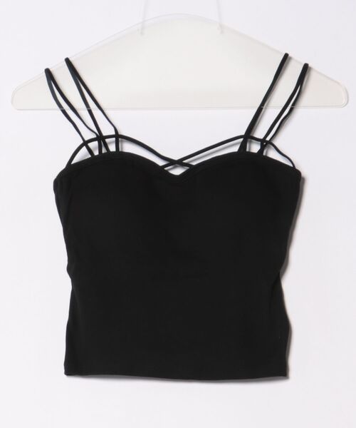 GORGE(ゴージ)の「《ダブルストラップ×美デコルテ》レディース カップ付きキャミソール インナー 重ね着 春夏秋(キャミソール・レディース・ホワイト/ベージュ/グレー/ブラック・F)」の12枚目の写真