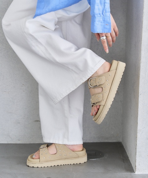 LE TALON（ルタロン）の「ビジュードットベルトサンダル（サンダル・レディース・ブラック系その他/ベージュ・SMALL/MEDIUM/LARGE/X-LARGE）」の11枚目の写真