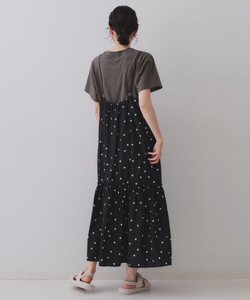 OPAQUE.CLIP(オペークドットクリップ)の「BIGロゴTシャツ【洗濯機洗い可】(Tシャツ/カットソー・レディース・ホワイト/チャコールグレー/ライトグリーン・00)」の10枚目の写真