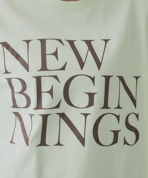 OPAQUE.CLIP(オペークドットクリップ)の「BIGロゴTシャツ【洗濯機洗い可】(Tシャツ/カットソー・レディース・ホワイト/チャコールグレー/ライトグリーン・00)」の15枚目の写真
