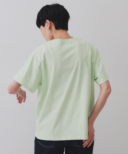 OPAQUE.CLIP(オペークドットクリップ)の「BIGロゴTシャツ【洗濯機洗い可】(Tシャツ/カットソー・レディース・ホワイト/チャコールグレー/ライトグリーン・00)」の18枚目の写真