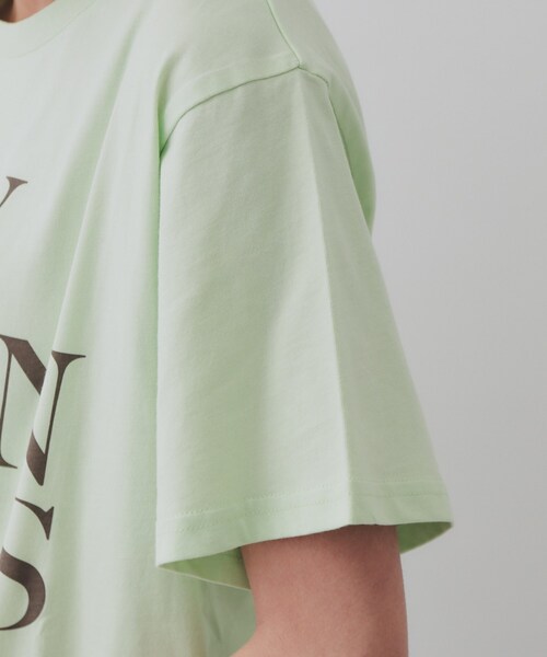 OPAQUE.CLIP(オペークドットクリップ)の「BIGロゴTシャツ【洗濯機洗い可】(Tシャツ/カットソー・レディース・ホワイト/チャコールグレー/ライトグリーン・00)」の20枚目の写真