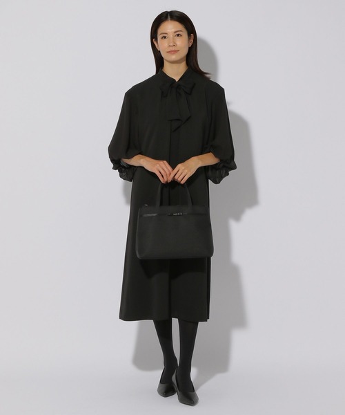 Elura（エルーラ）の「マルチブラックタイワンピース＜低身長サイズあり＞/249245（ワンピース・レディース・ブラック・SMALL/MEDIUM/LARGE/FREE(S)）」の8枚目の写真