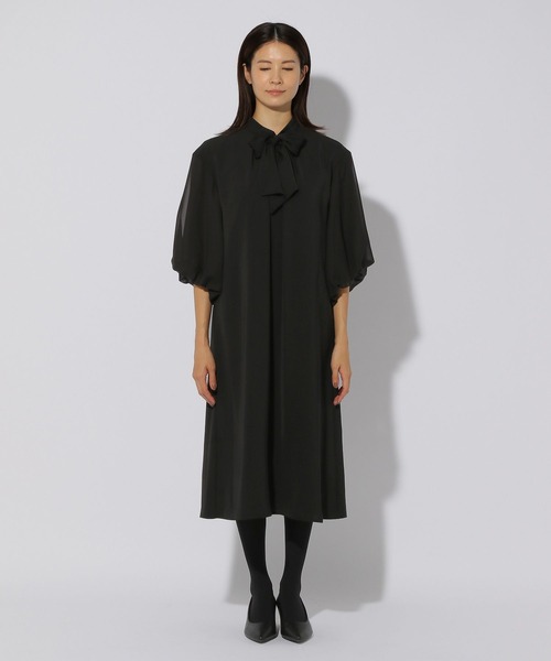 Elura（エルーラ）の「マルチブラックタイワンピース＜低身長サイズあり＞/249245（ワンピース・レディース・ブラック・SMALL/MEDIUM/LARGE/FREE(S)）」の9枚目の写真