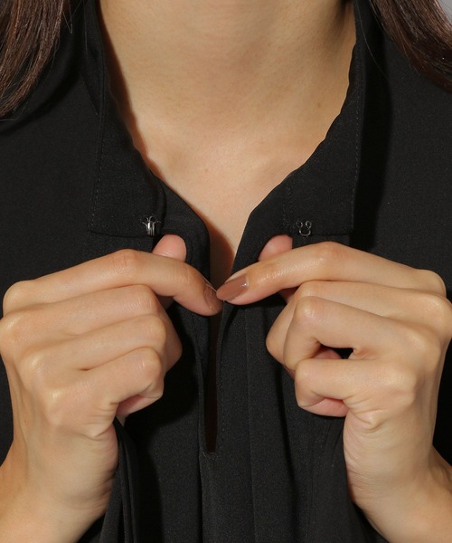 Elura（エルーラ）の「マルチブラックタイワンピース＜低身長サイズあり＞/249245（ワンピース・レディース・ブラック・SMALL/MEDIUM/LARGE/FREE(S)）」の2枚目の写真